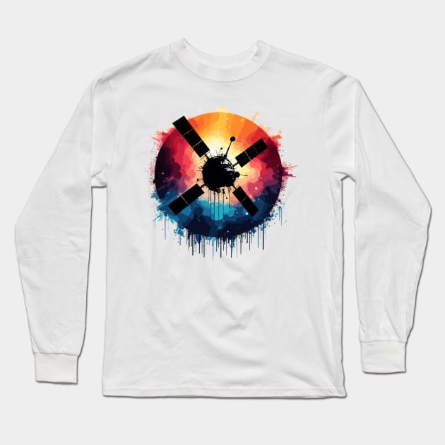 Satellite Long Sleeve T-Shirt by Vehicles-Art